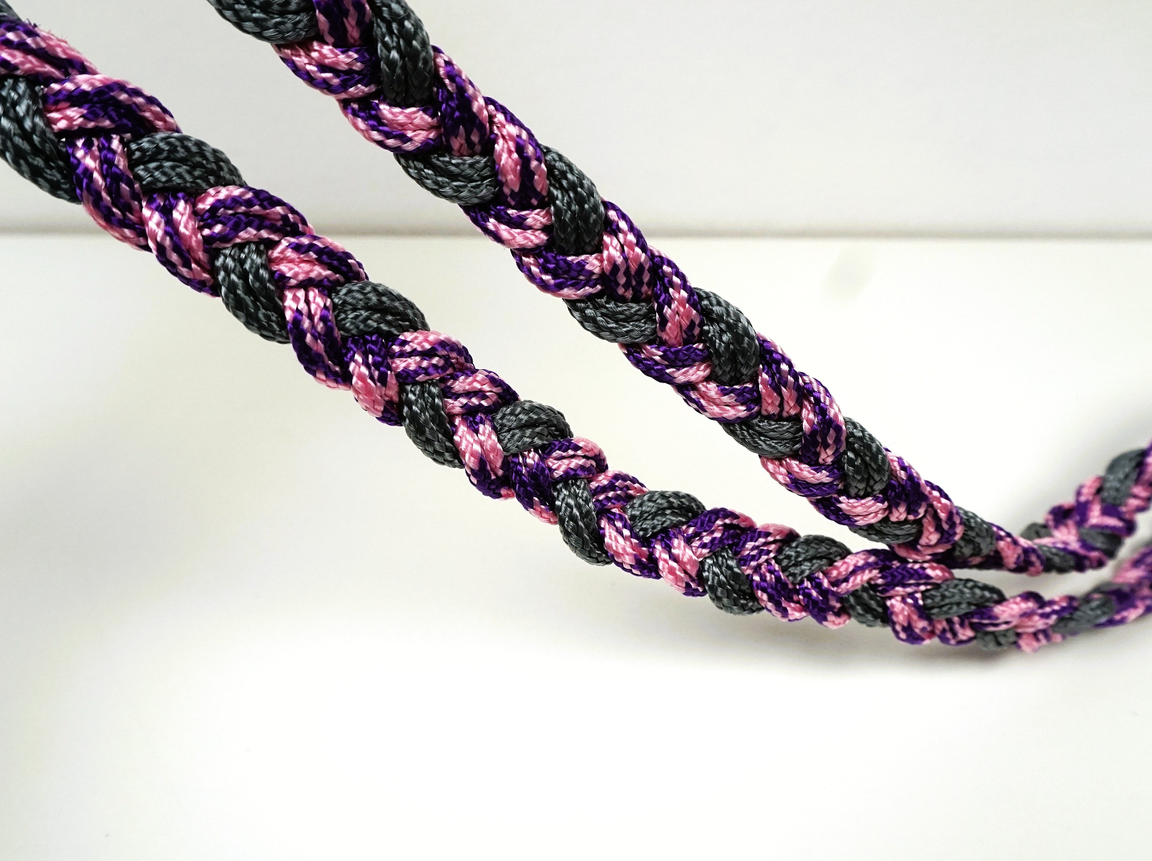 Guinzaglio per amici a 4 zampe taglia medio/piccola - rosa, viola e grigio