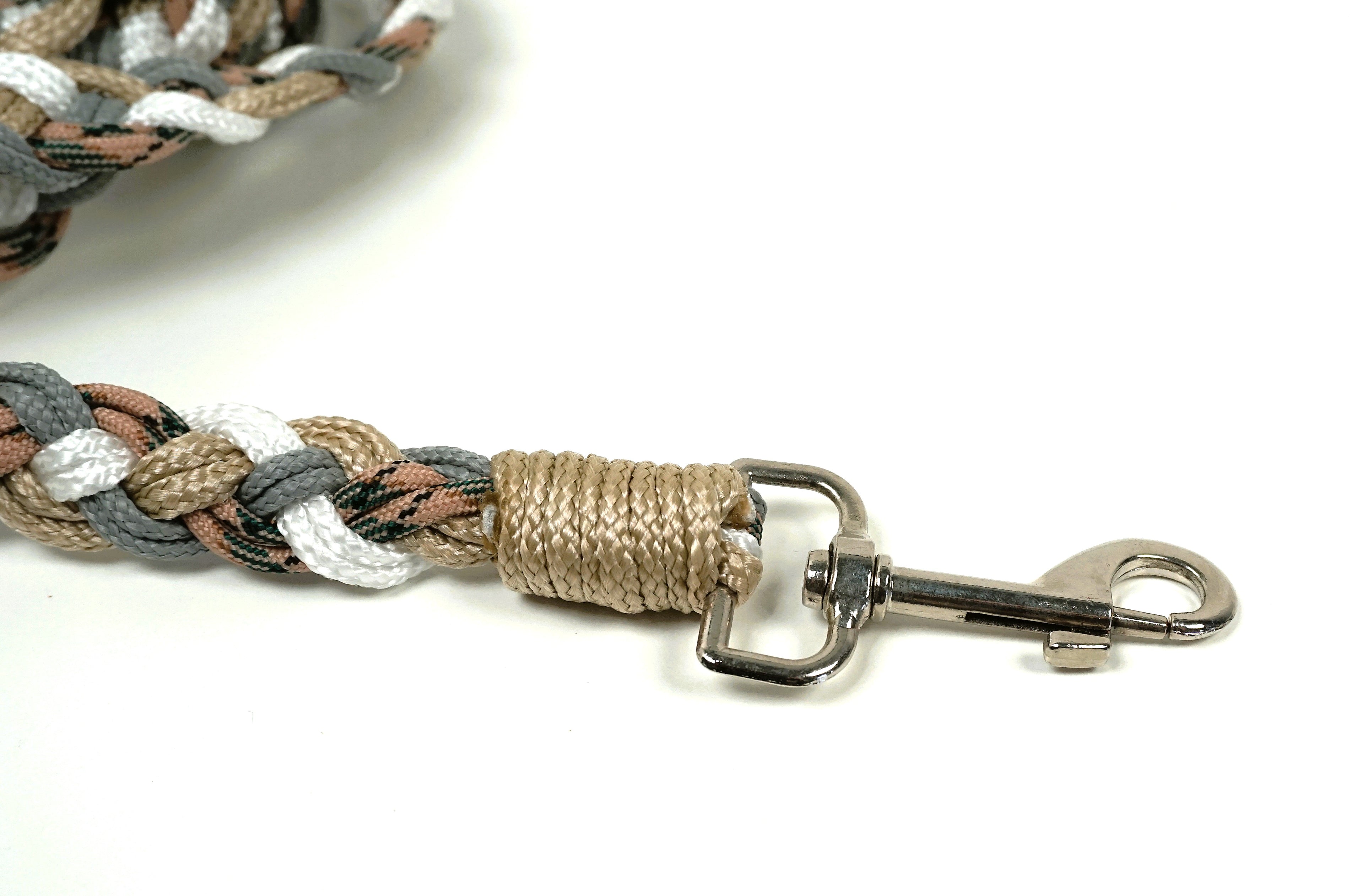 Guinzaglio per amici a 4 zampe taglia medio/grande- beige, bianco, grigio e salmone
