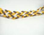 Guinzaglio per amici a 4 zampe taglia medio/piccola - beige, bianco e giallo