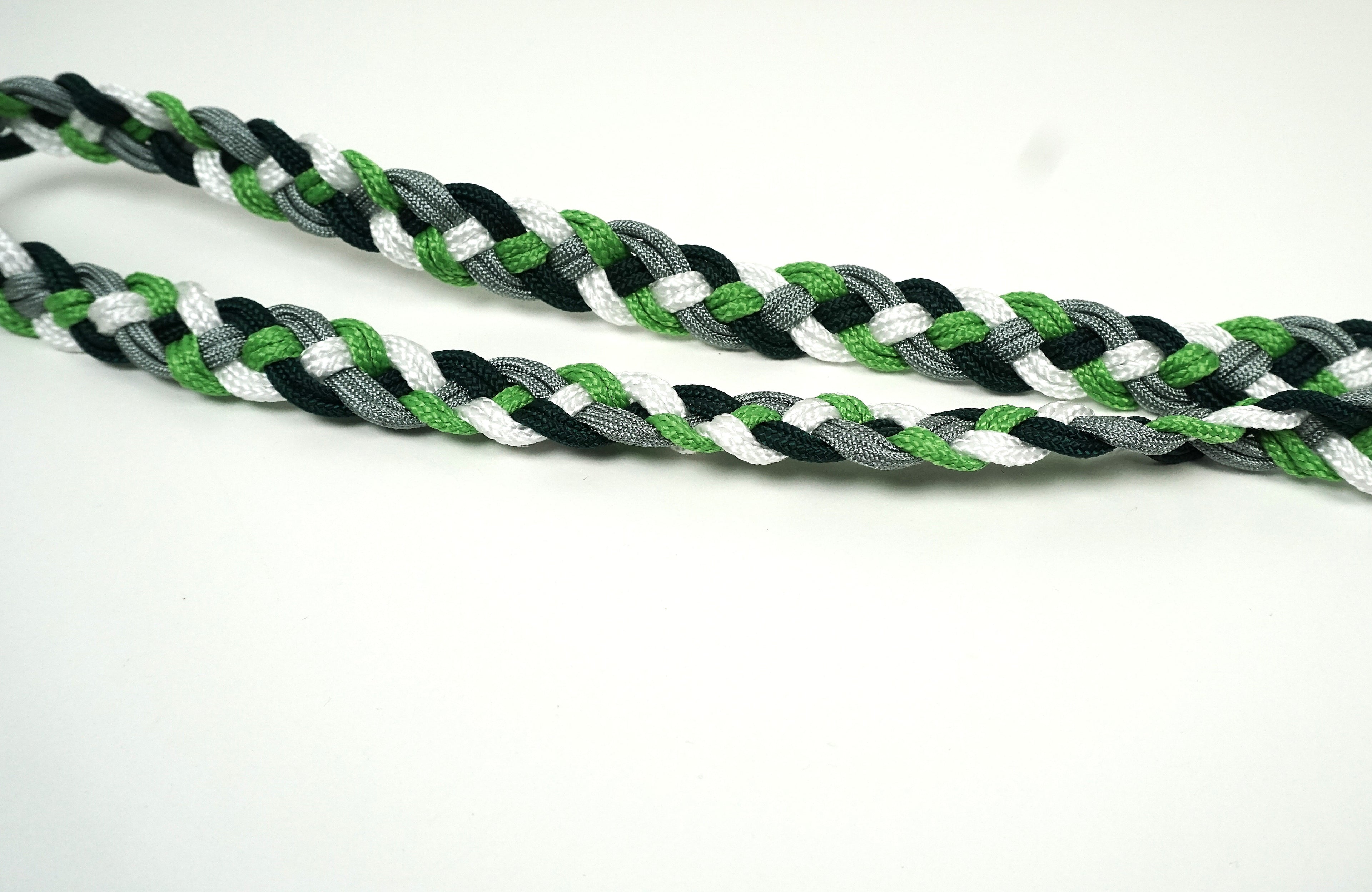 Guinzaglio per amici a 4 zampe taglia medio/grande - verde chiaro, verde scuro, grigio e bianco