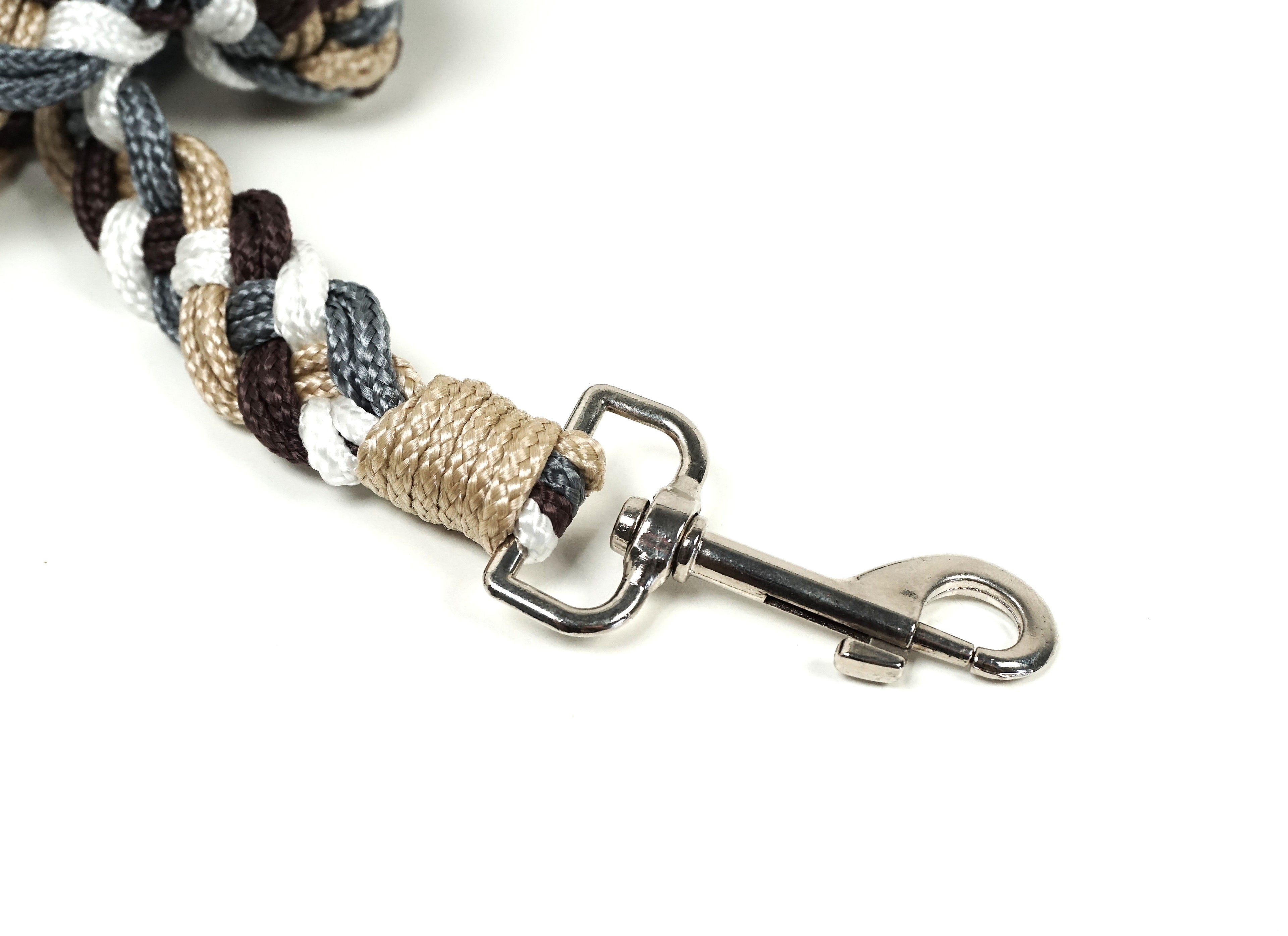 Guinzaglio per amici a 4 zampe taglia medio/grande - bianco, beige, marrone e grigio