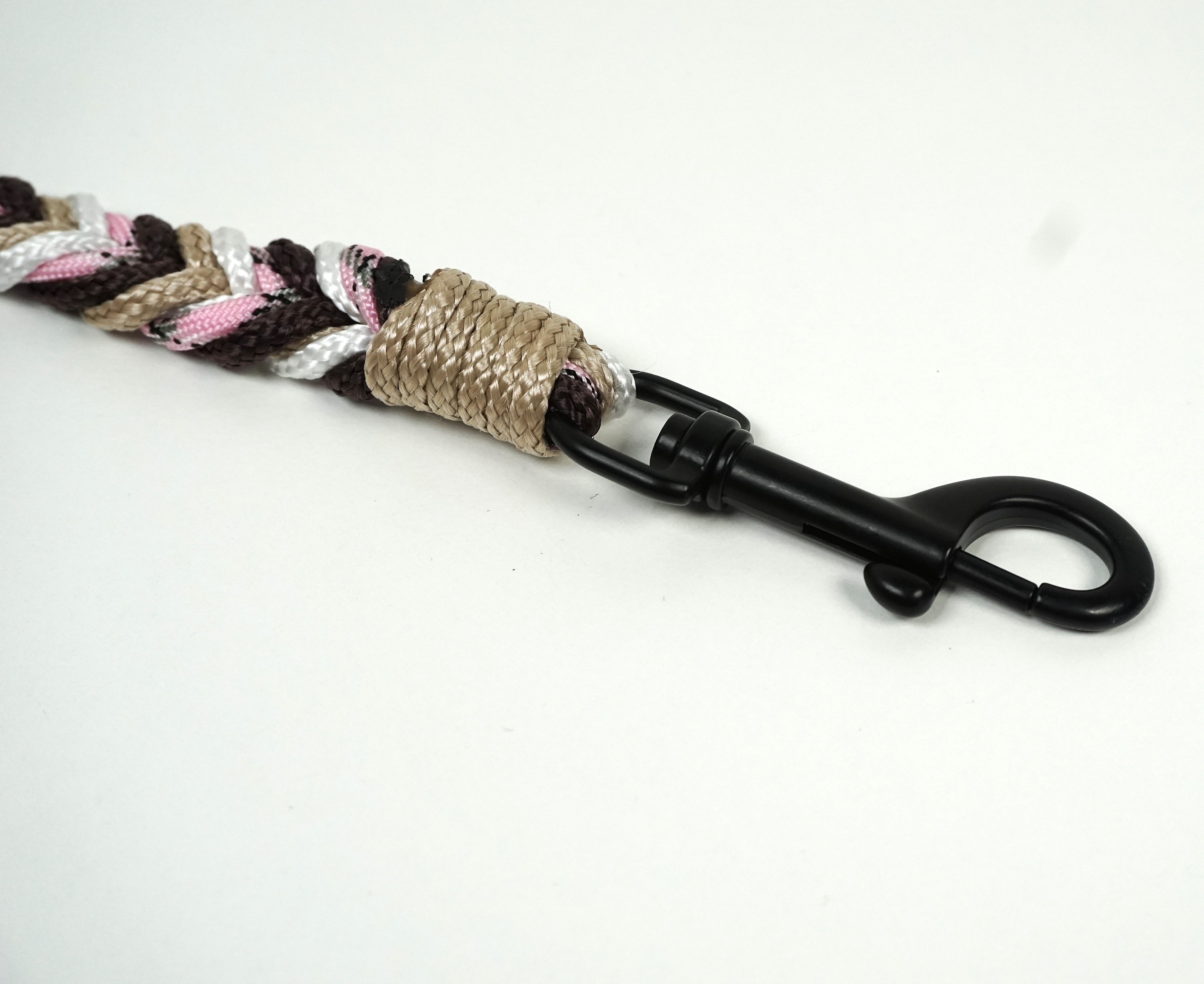 Guinzaglio per amici a 4 zampe taglia medio/grande - rosa, bianco, beige e marrone