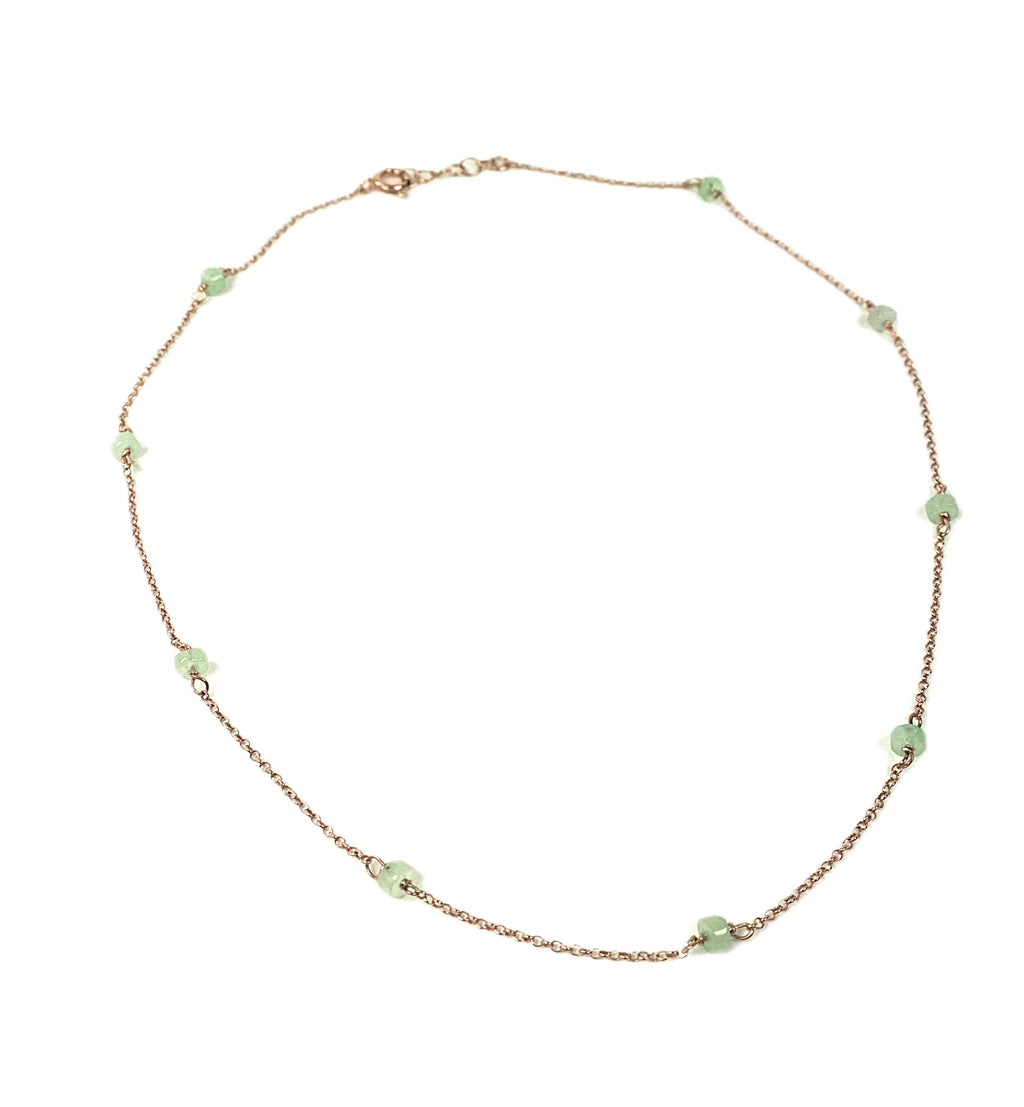 Collana Alternata - avventurina rondelle