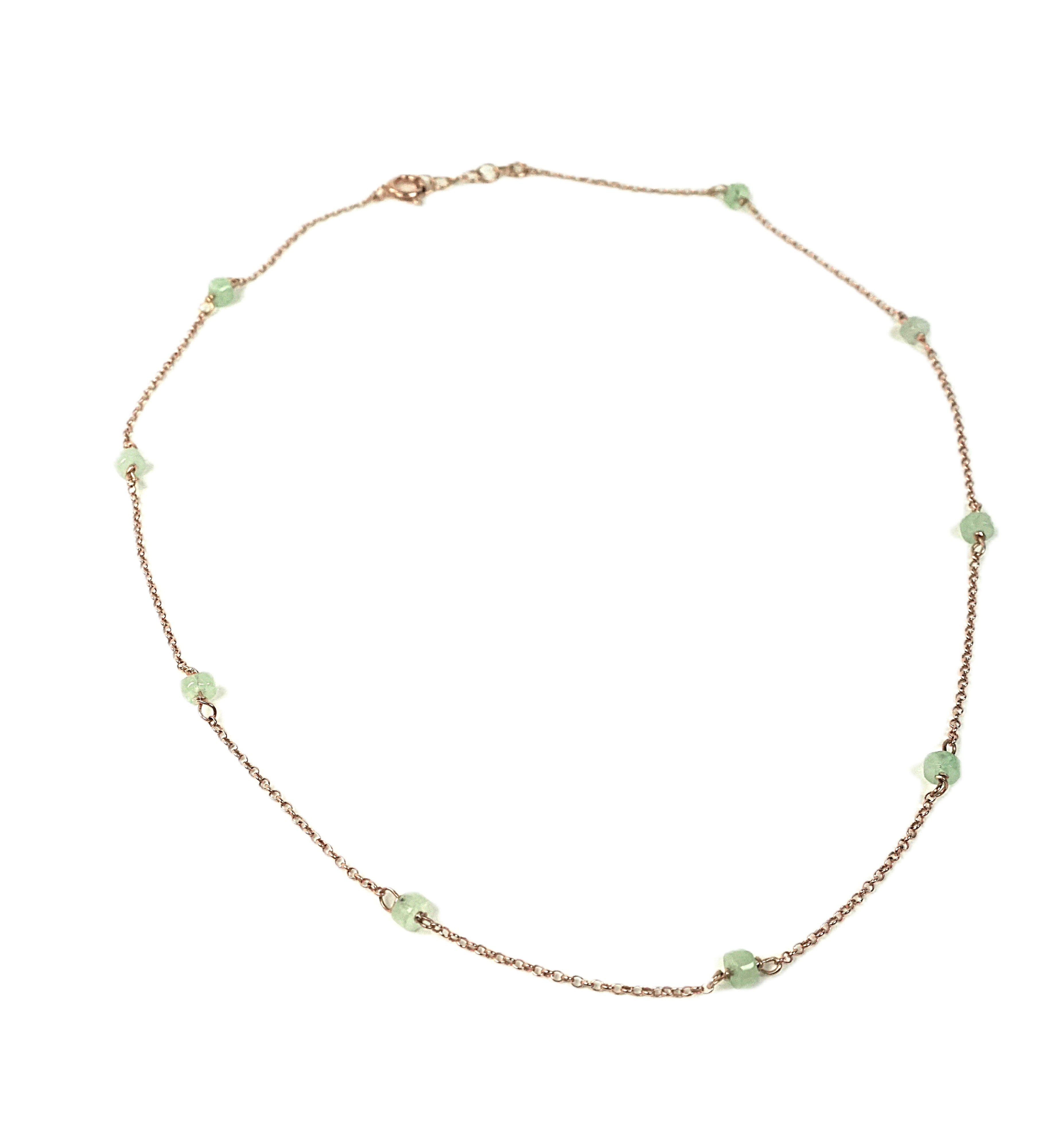 Collana Alternata - avventurina rondelle