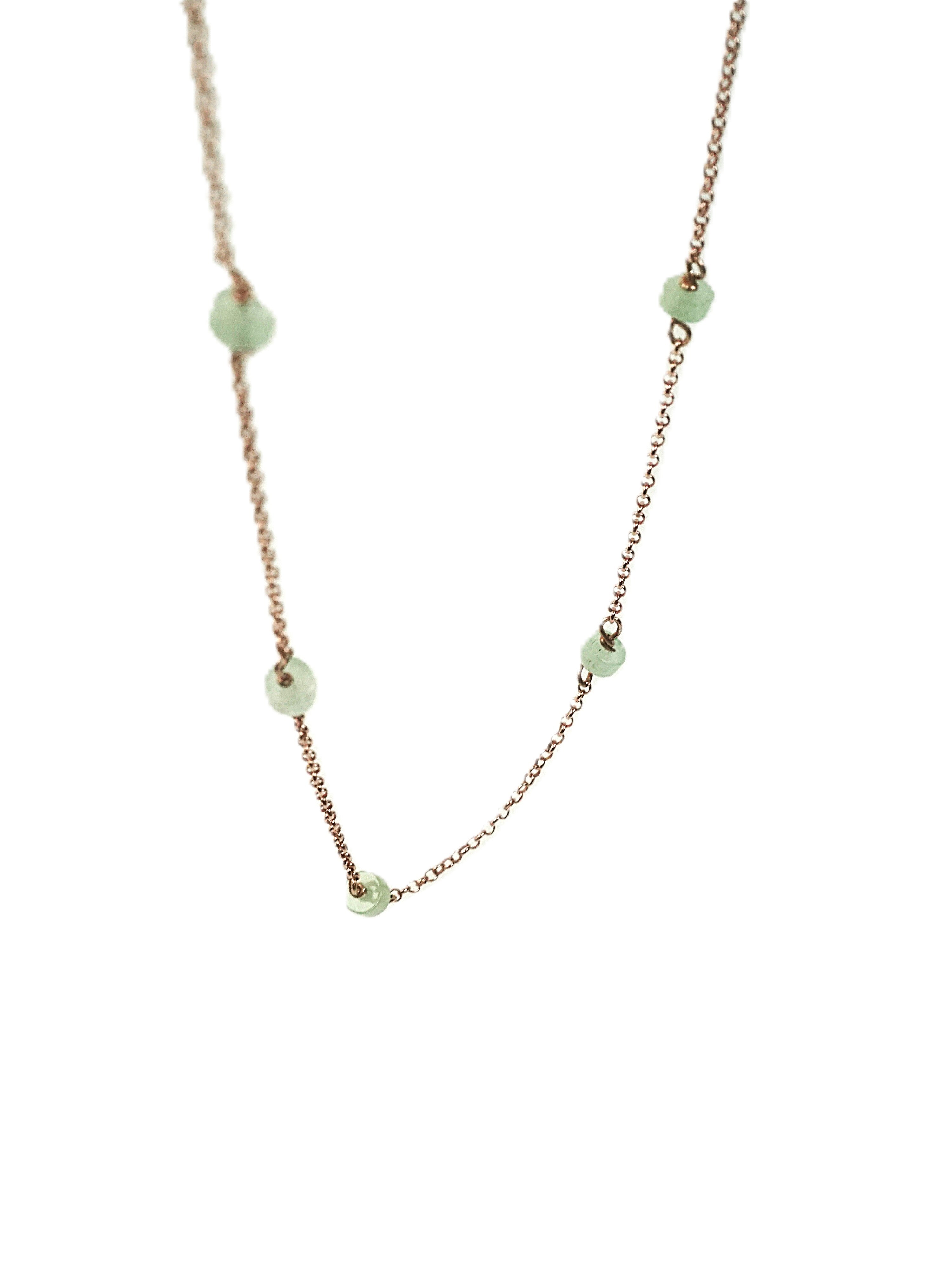 Collana Alternata - avventurina rondelle