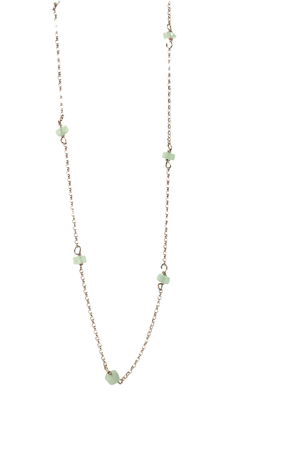 Collana Alternata - avventurina rondelle