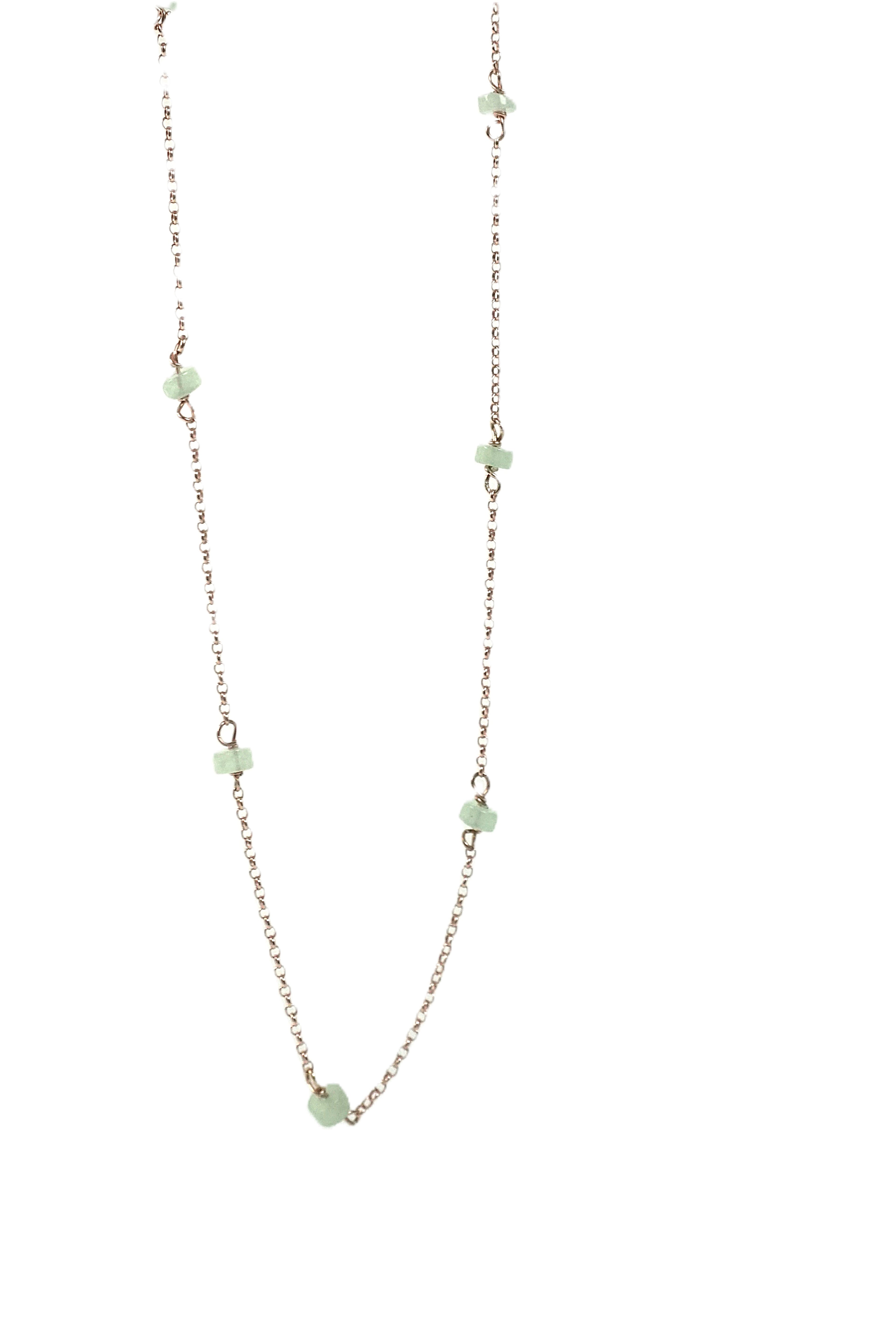 Collana Alternata - avventurina rondelle
