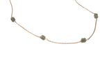 Collana Alternata - labradorite rondelle multi
