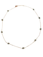 Collana Alternata - labradorite rondelle multi