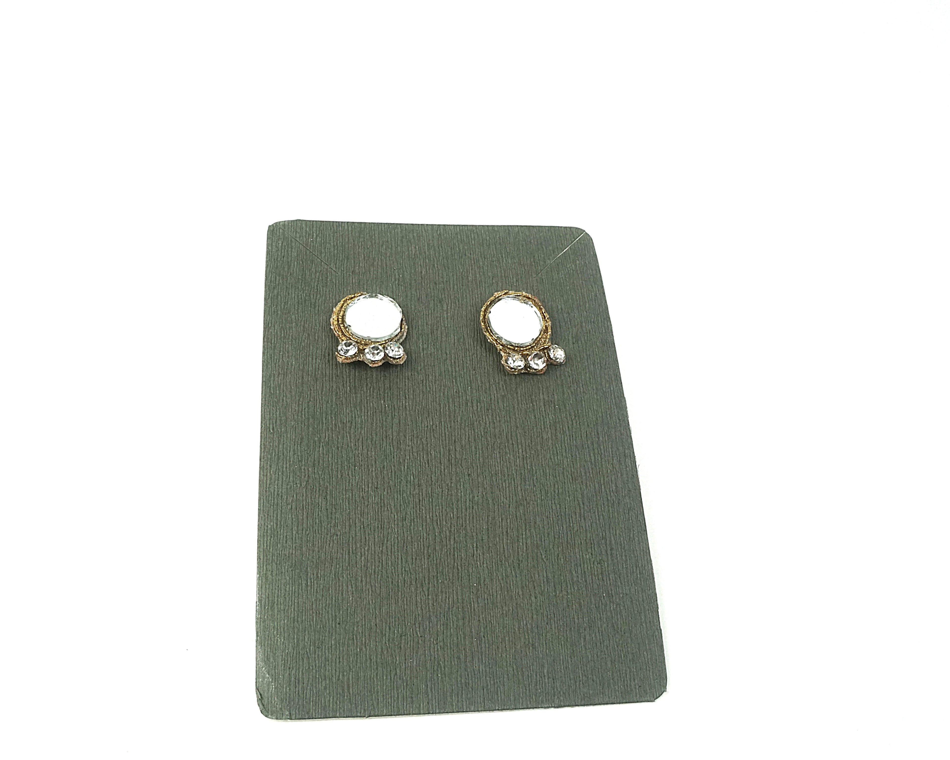 Orecchini DELHI - tondo oro con strass