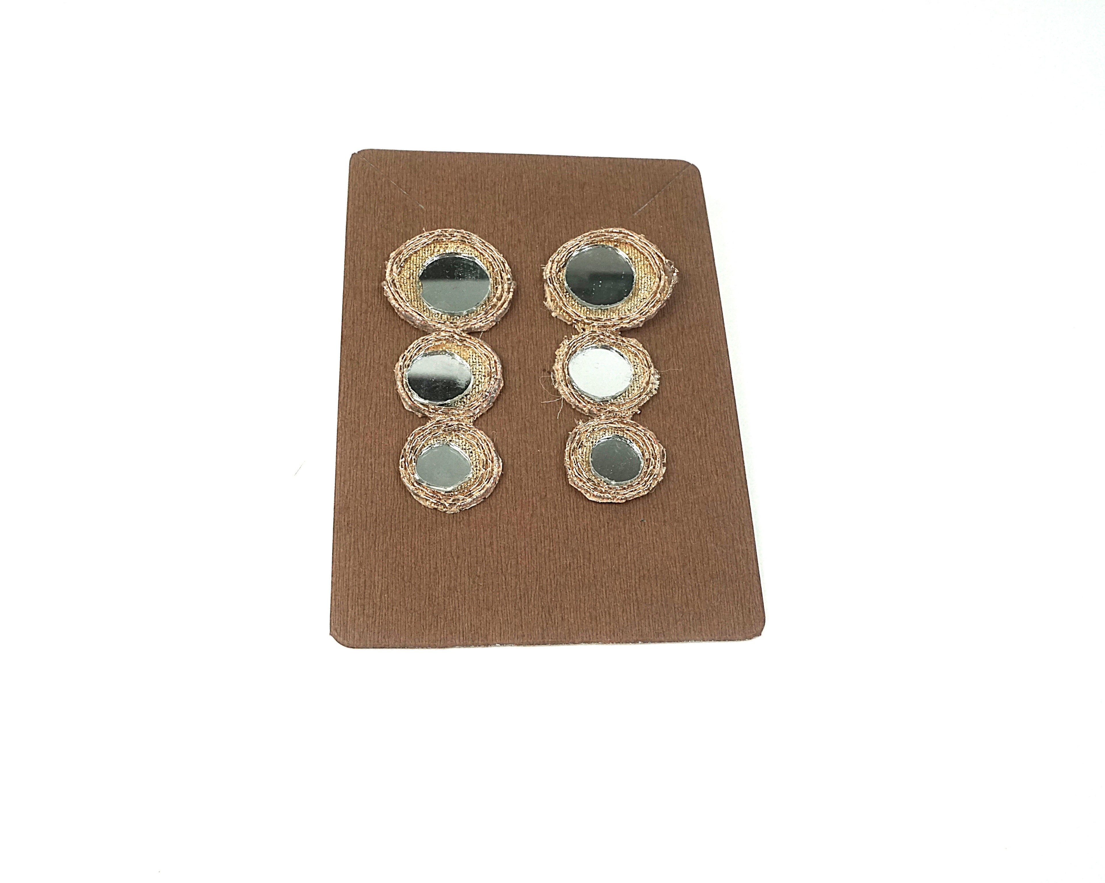 Orecchini DELHI - tondo triplo cascata oro