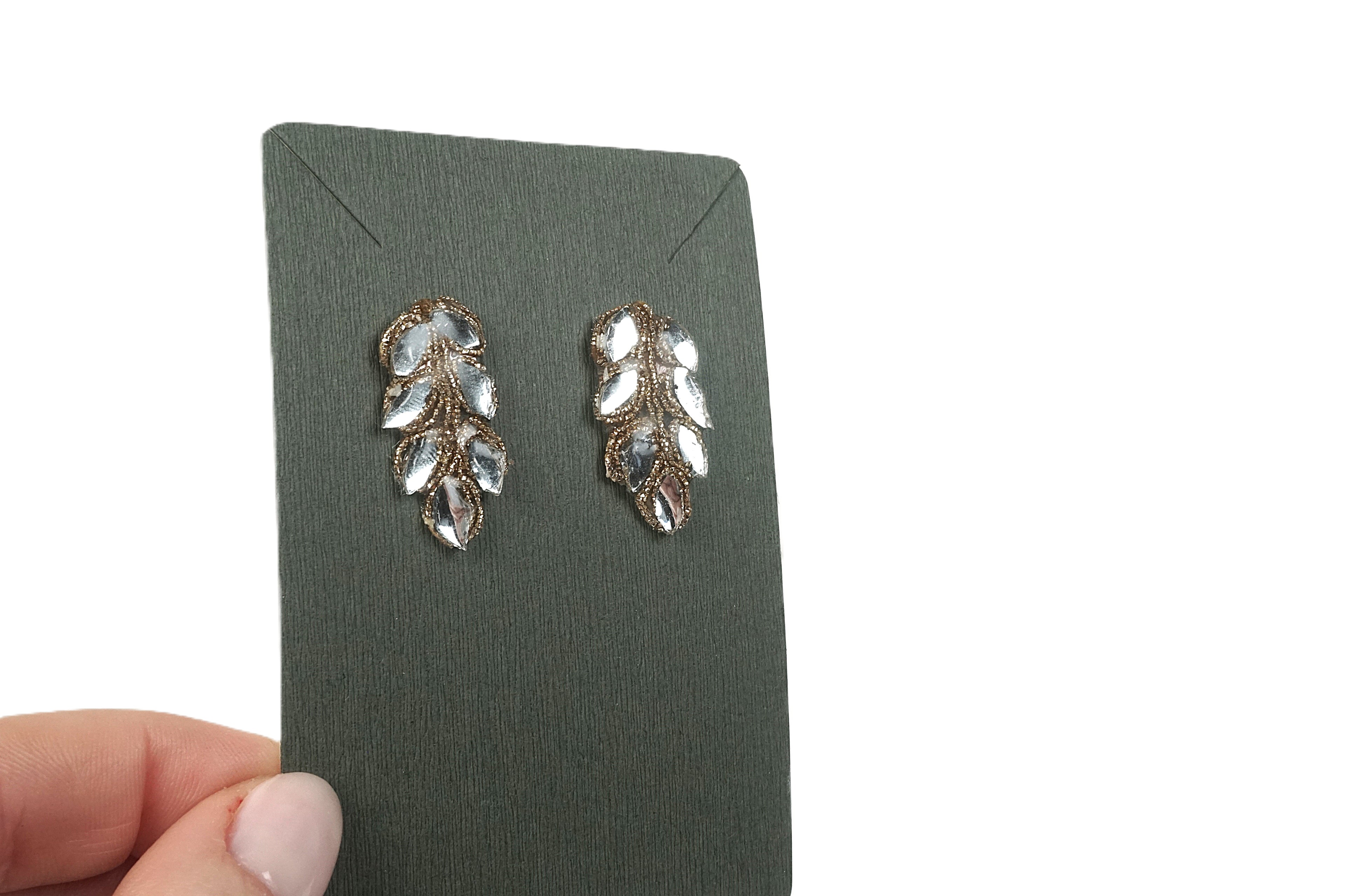 Orecchini DELHI - foglia oro