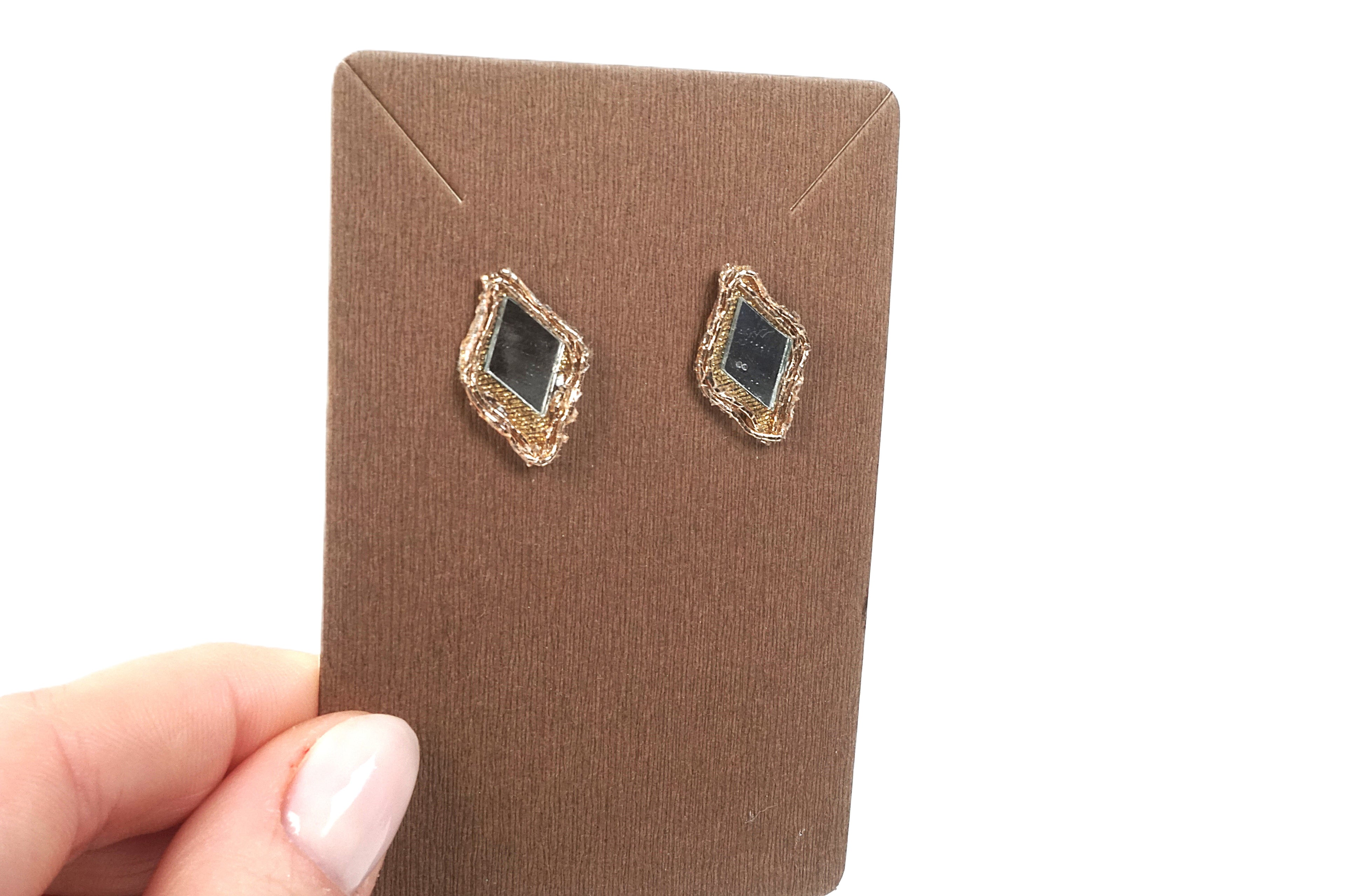 Orecchini DELHI - rombo singolo oro