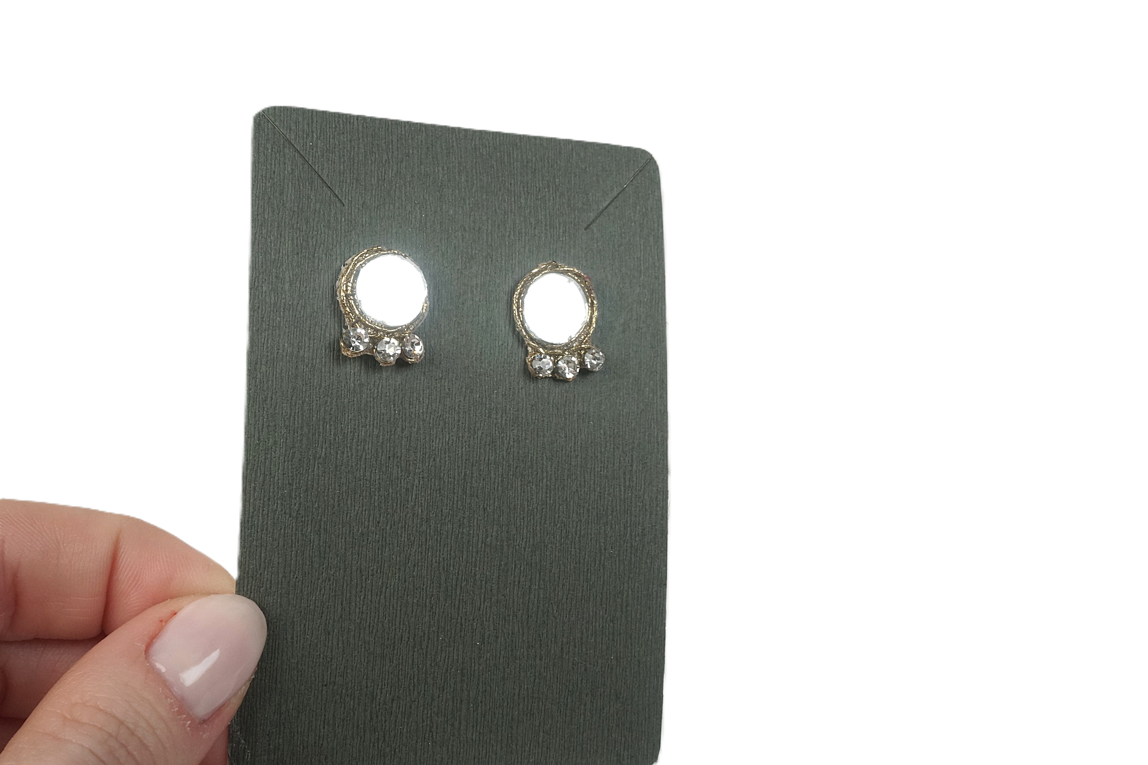 Orecchini DELHI - tondo oro con strass