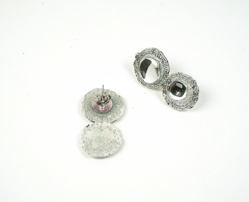 Orecchini DELHI - tondo doppio argento