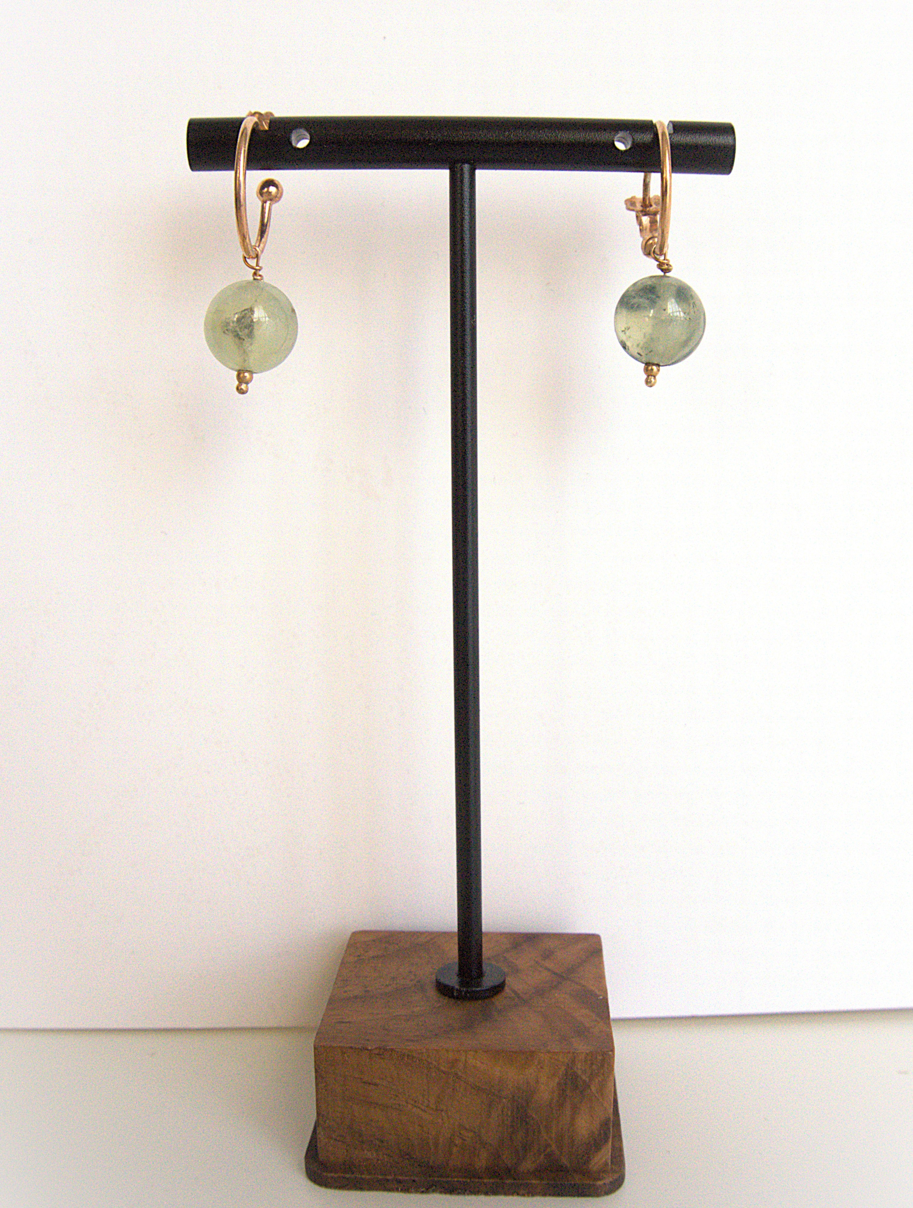 Orecchini cerchietto una pietra - prenite