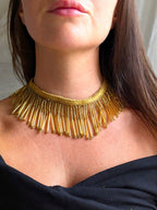 Collana Cascata di Perline - oro