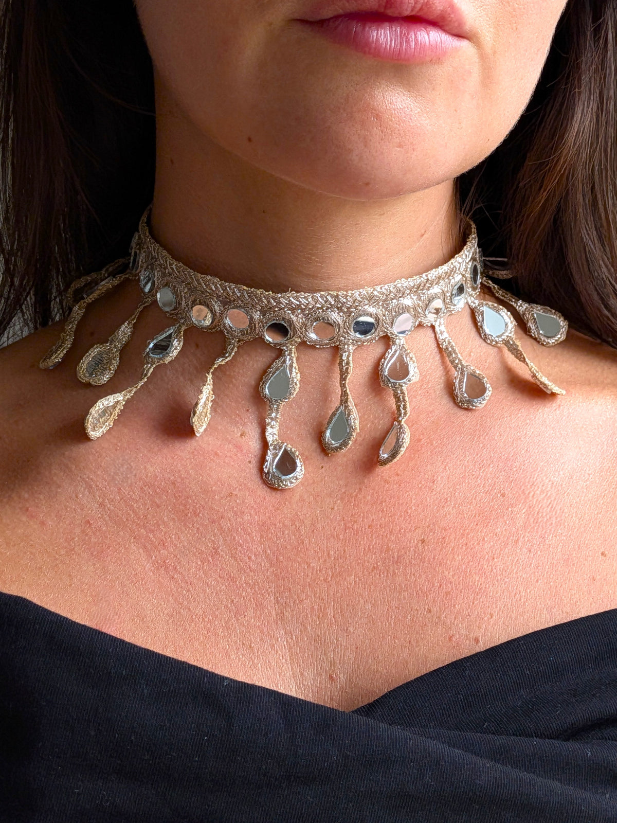 Collana Gocce pendenti - oro rosa