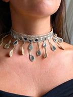Collana Gocce pendenti - oro rosa