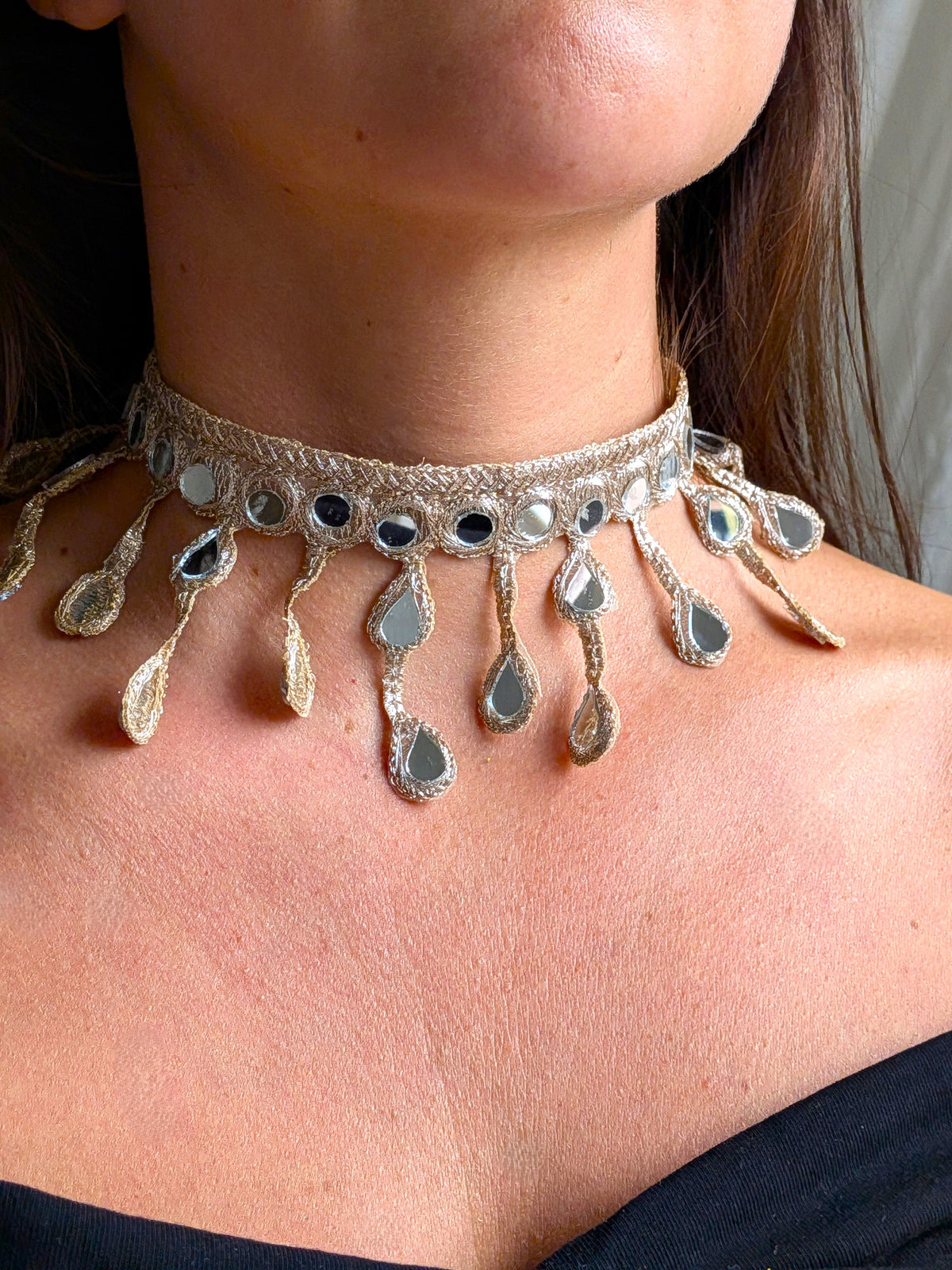 Collana Gocce pendenti - oro rosa