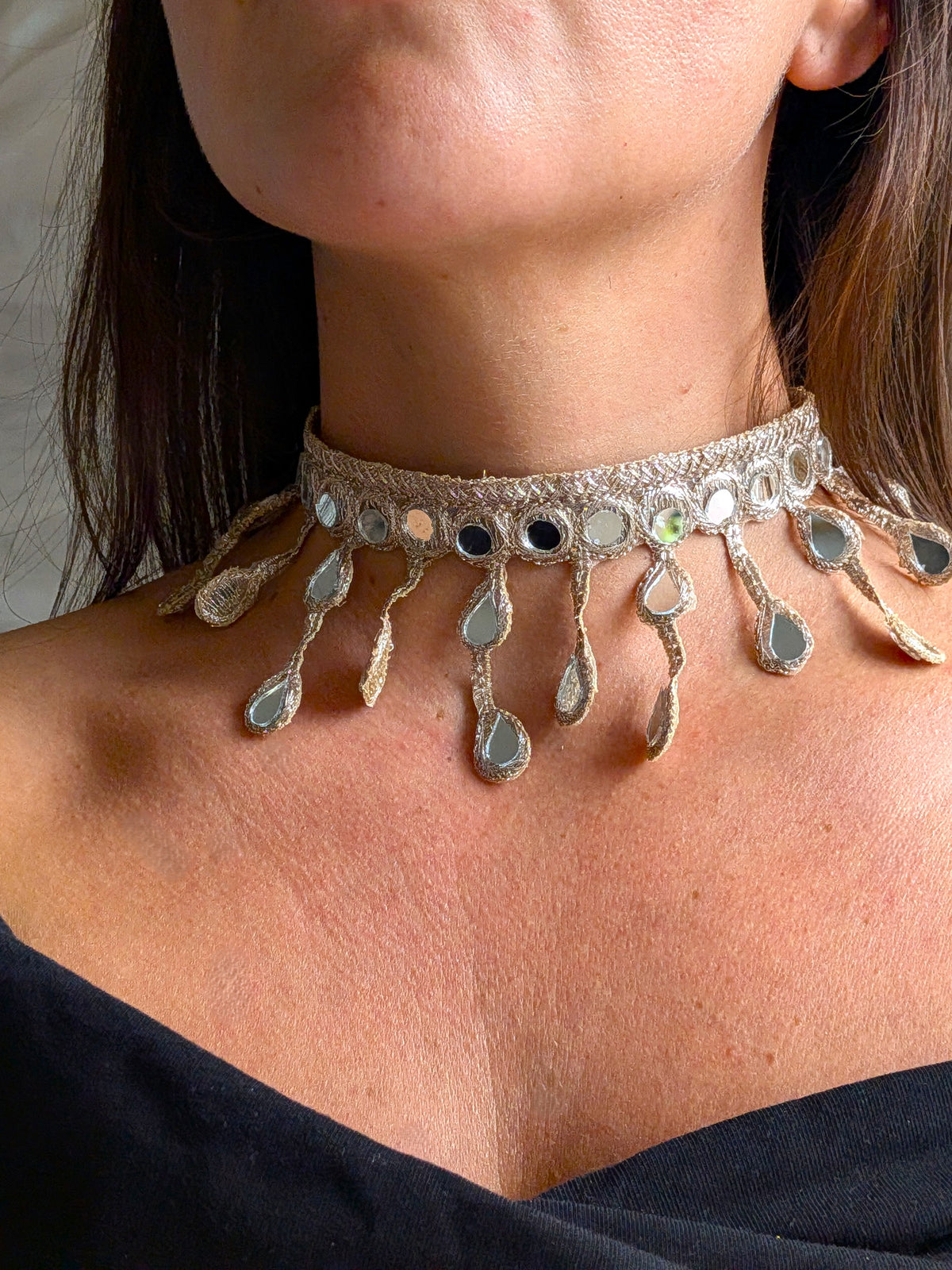 Collana Gocce pendenti - oro rosa