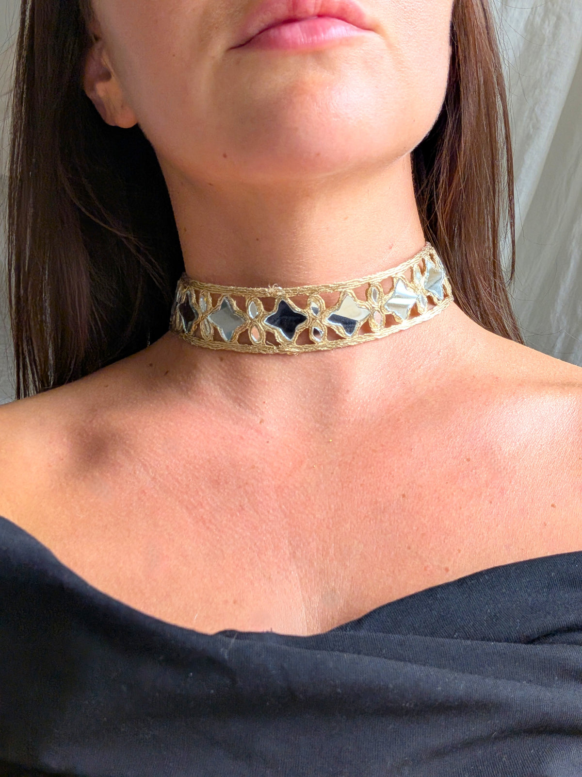 Collana Choker Fiori - Oro