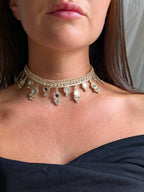 Collana Frange tonde - oro rosa