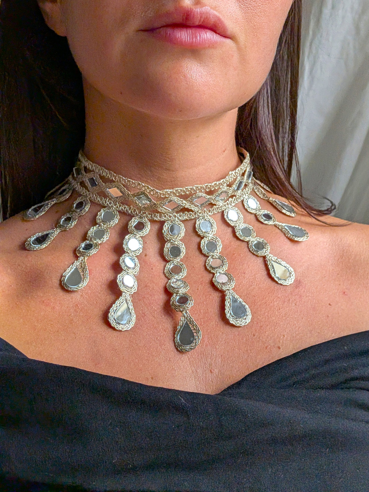 Collana Cascata di Luce - oro chiaro