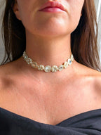 Collana Fiori Specchi e Perline - variante 1