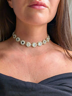 Collana Fiori Specchi e Perline - variante 2