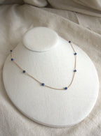Collana Alternata - agata blu