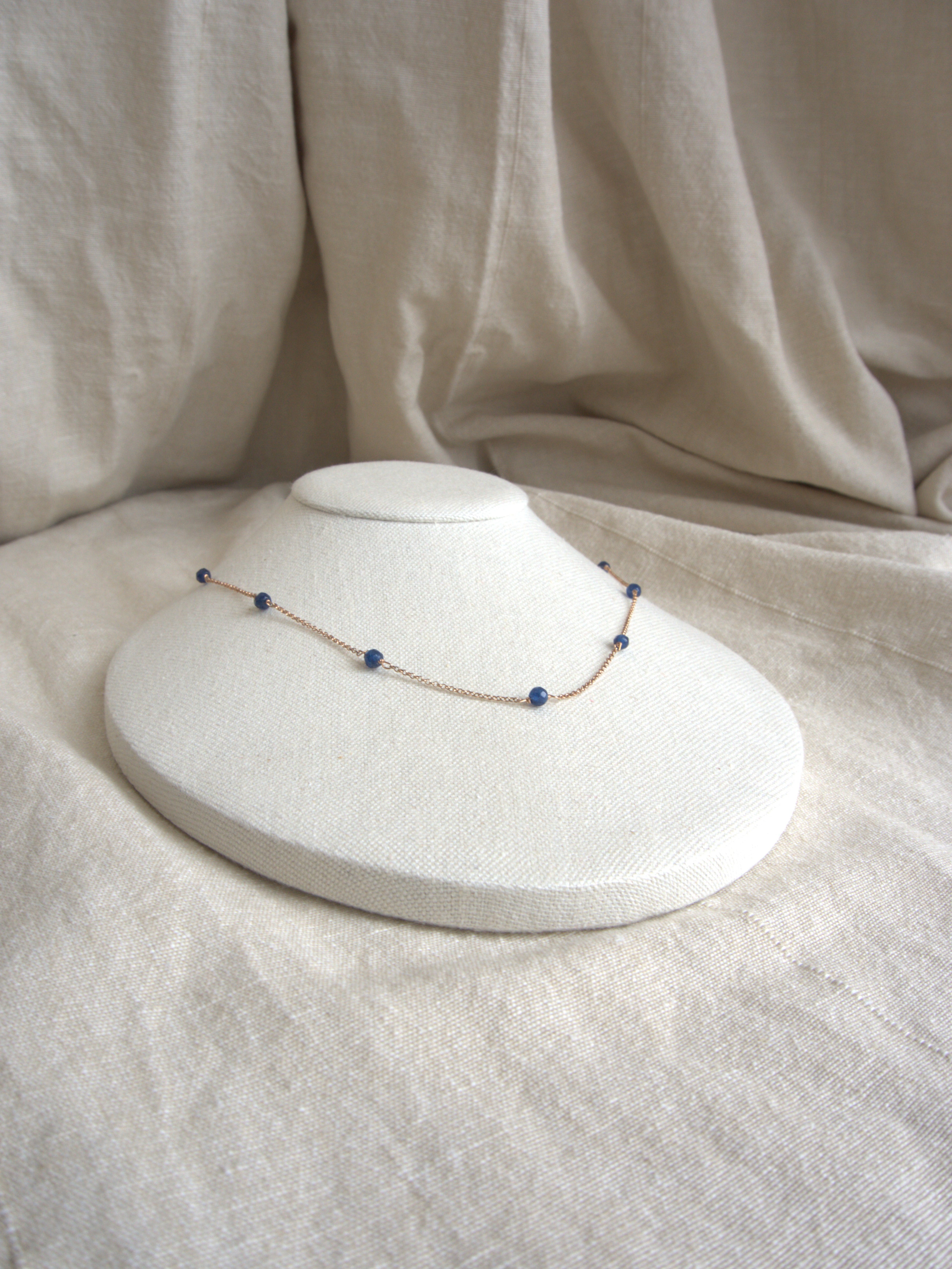 Collana Alternata - agata blu