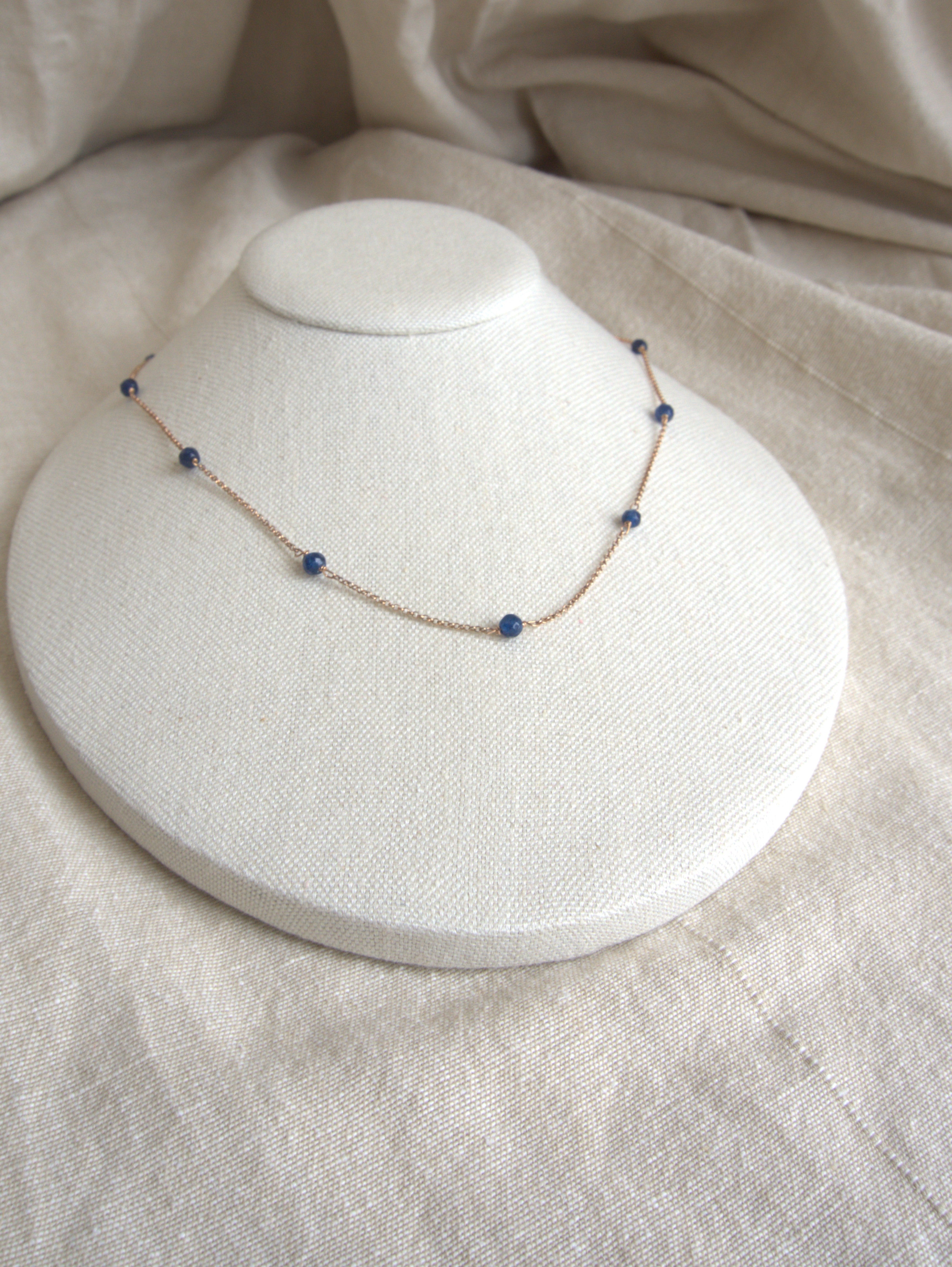 Collana Alternata - agata blu