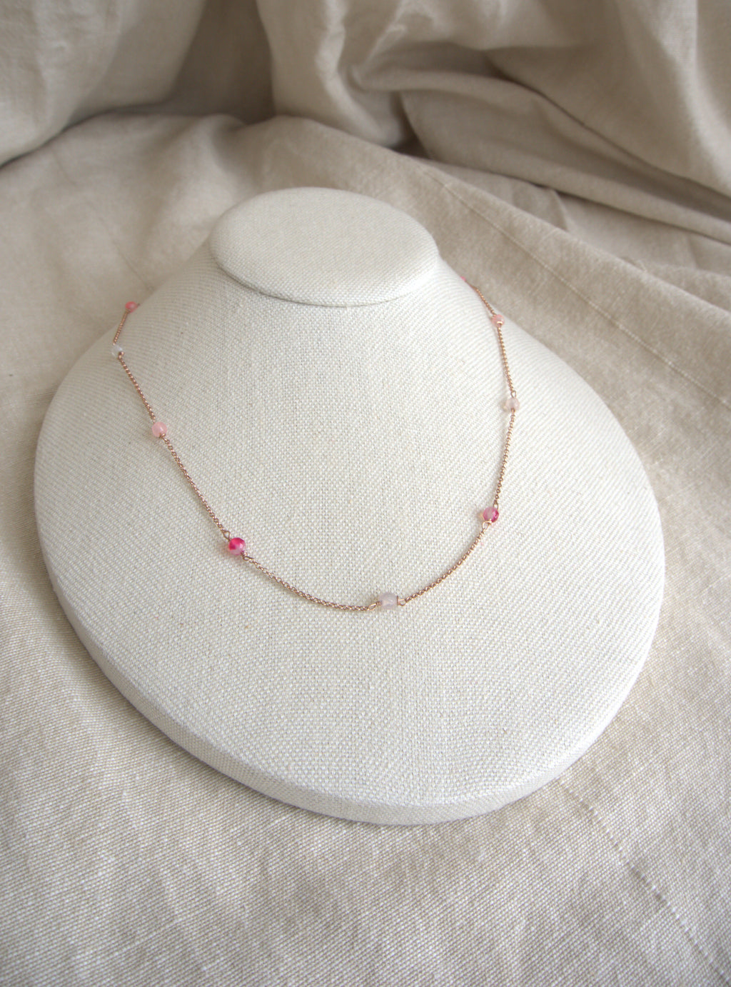 Collana Alternata - agata fucsia