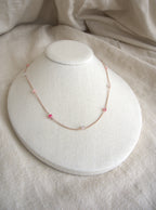 Collana Alternata - agata fucsia