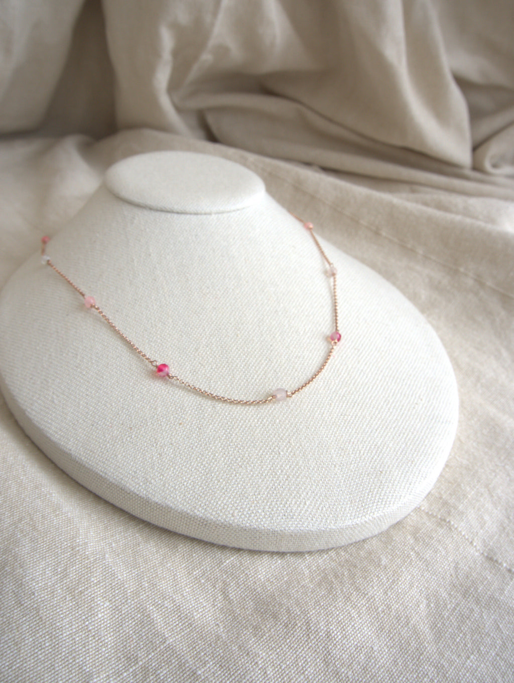 Collana Alternata - agata fucsia