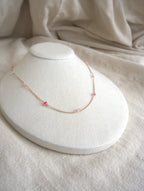 Collana Alternata - agata fucsia