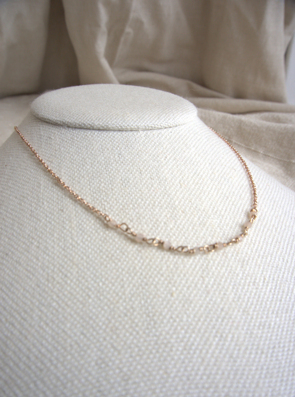 Collana Semi Rosario classico - agata grigia