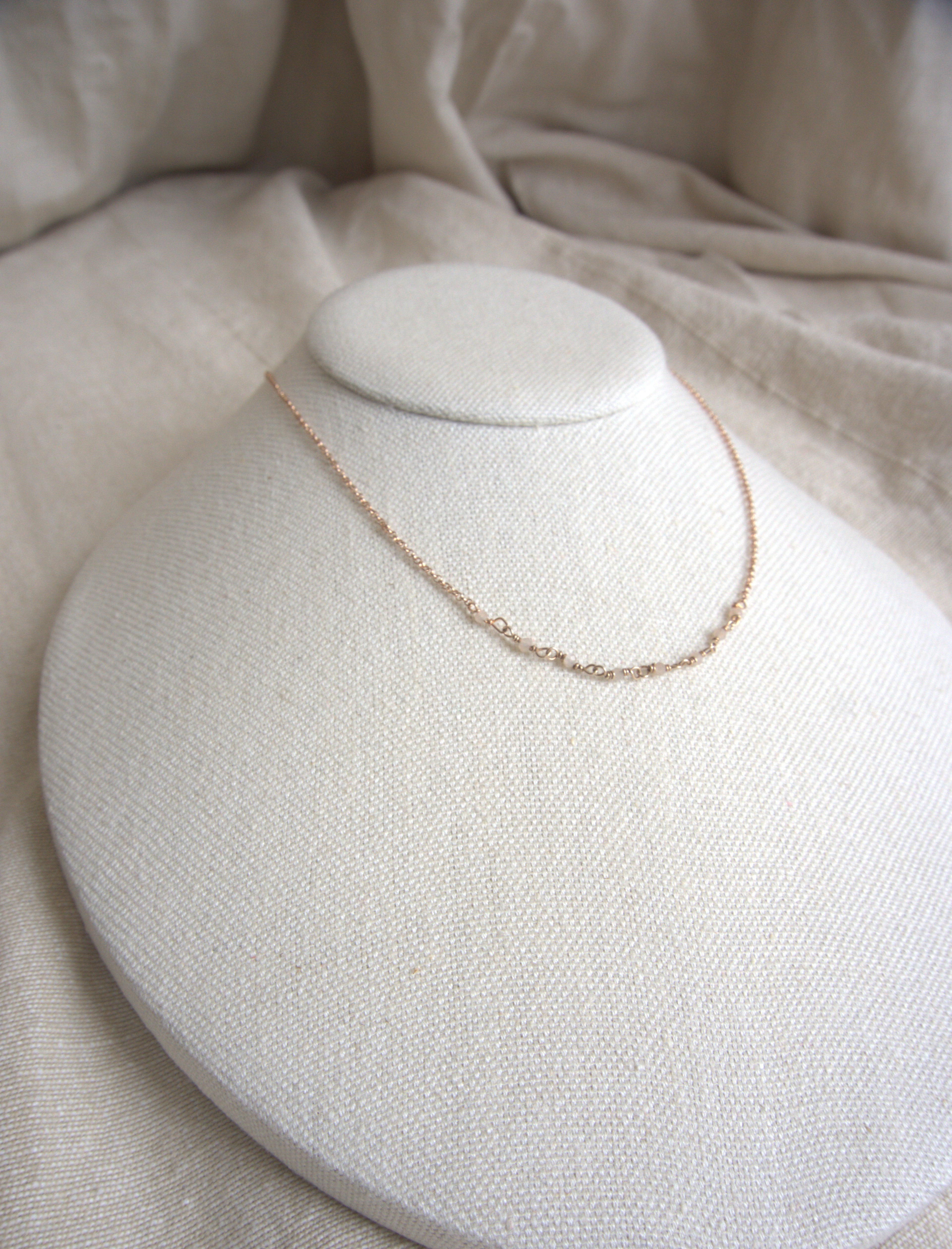 Collana Semi Rosario classico - agata grigia