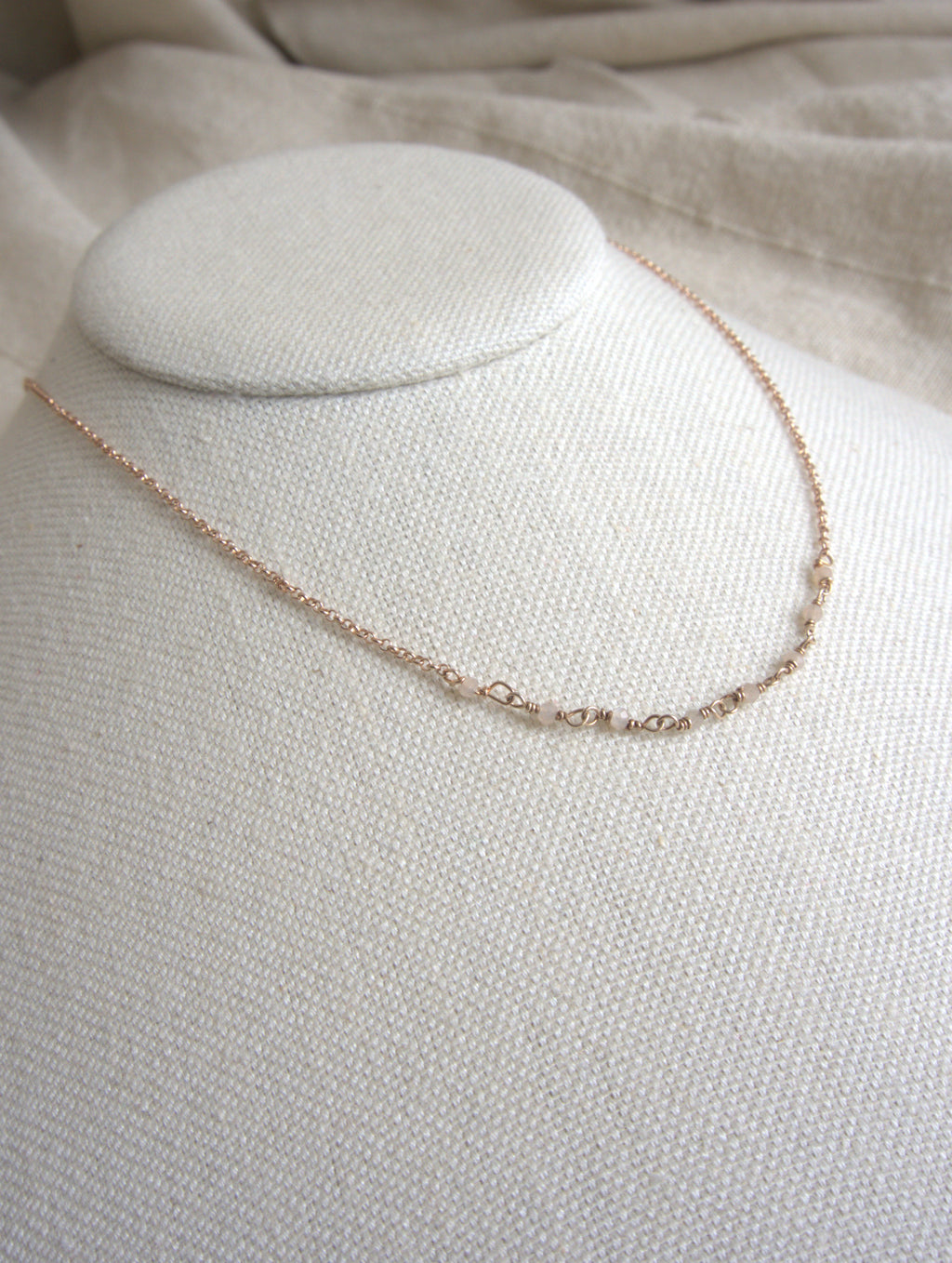 Collana Semi Rosario classico - agata grigia