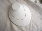 Collana Alternata - agata rosa salmone