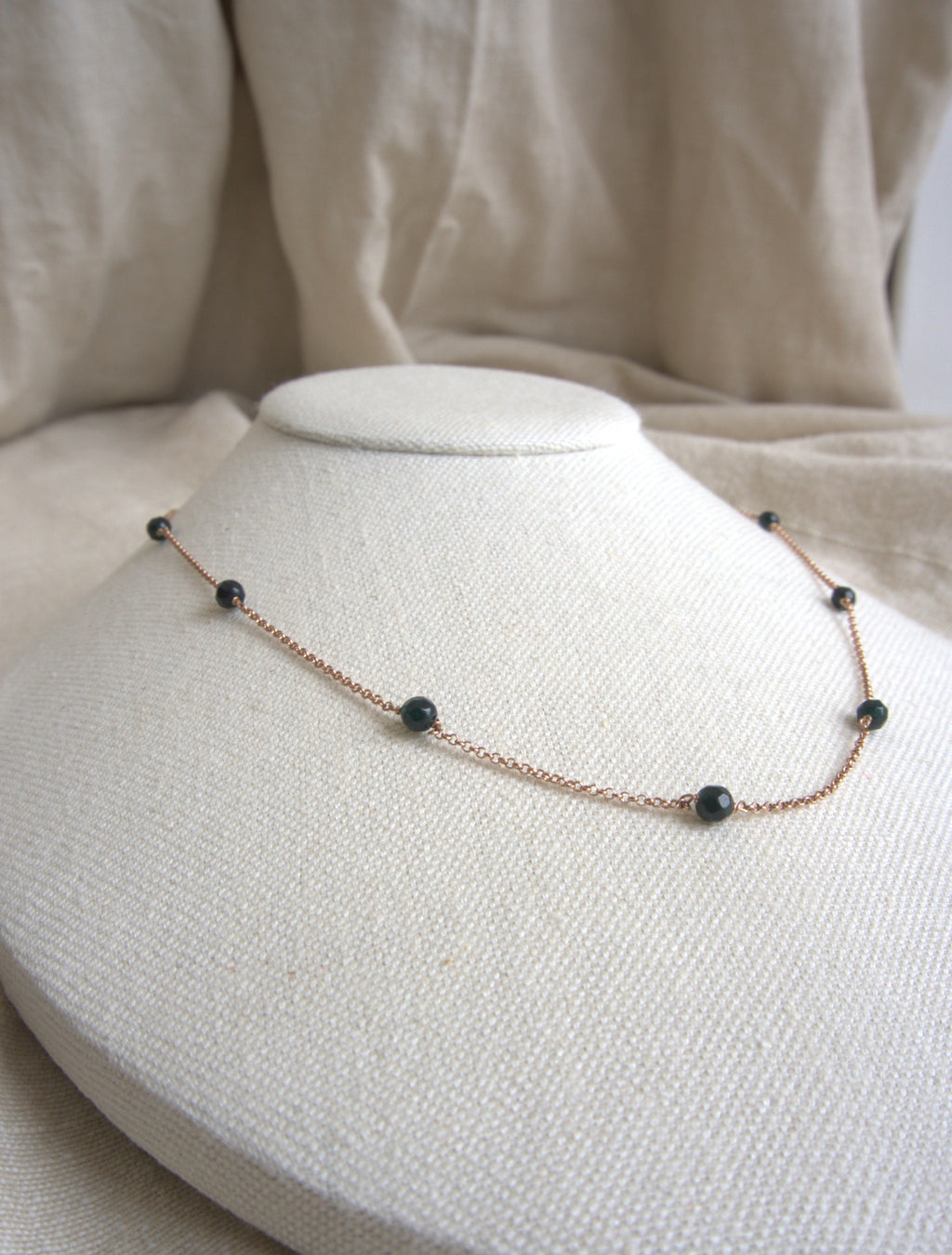 Collana Alternata - agata verde