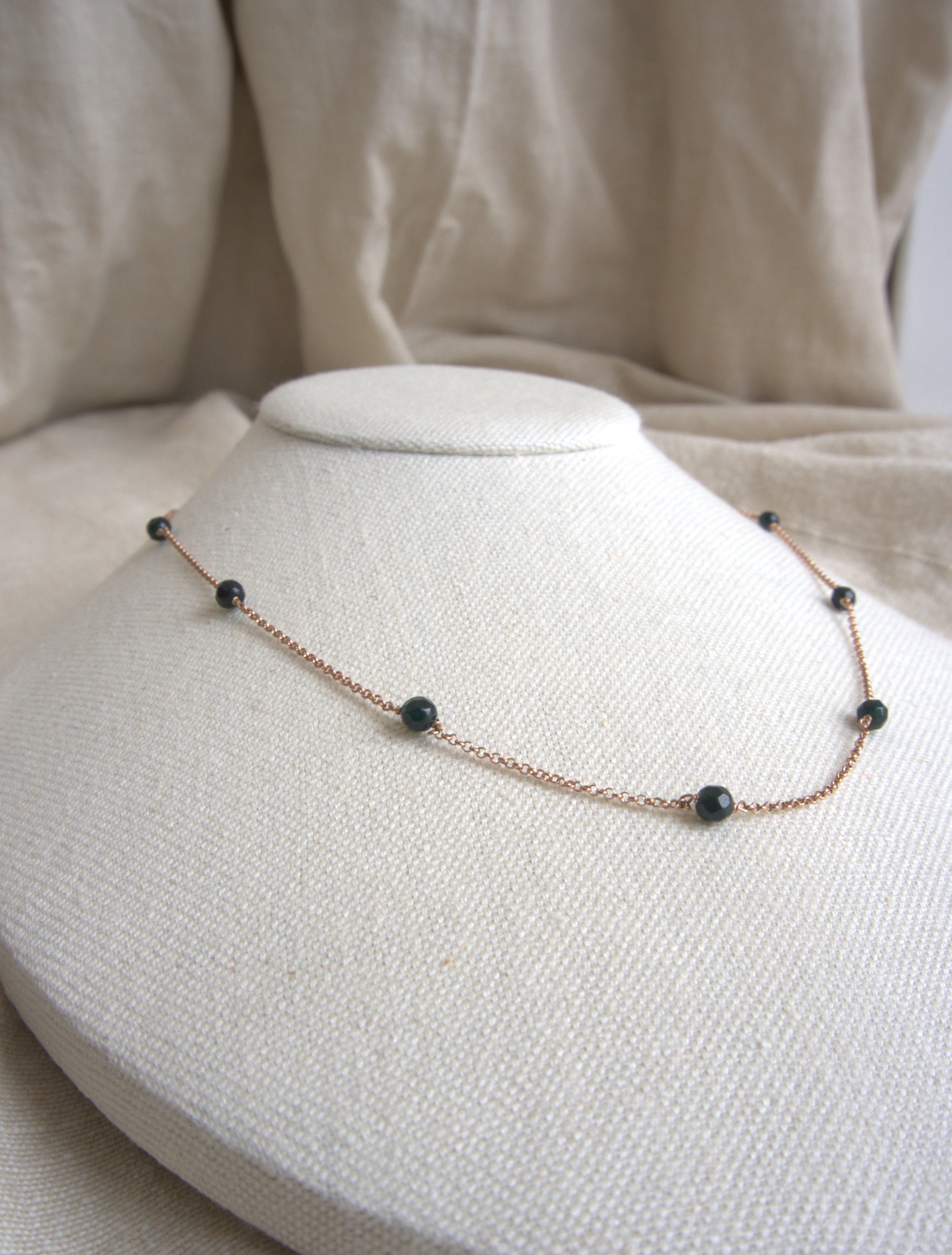 Collana Alternata - agata verde