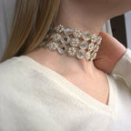 Collana Fiori Specchi e Perline - variante 2