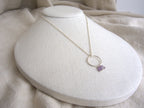 Collana Rivombrosa - ametista e argento bianco