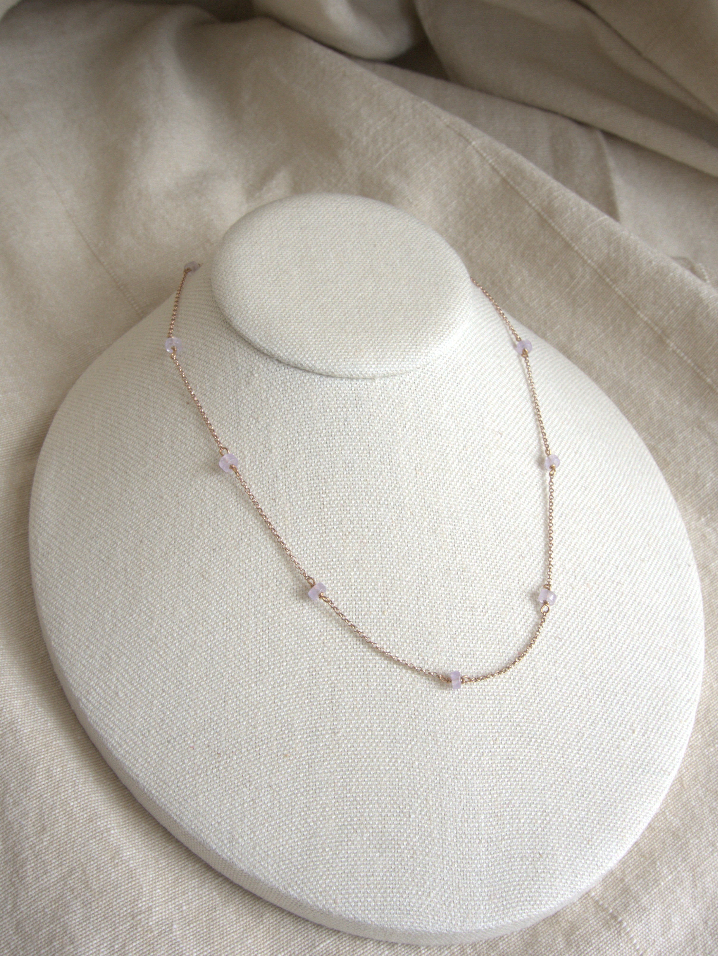 Collana Alternata - ametista rondelle