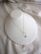 Collana Rivombrosa - ametista e argento bianco