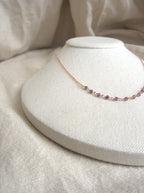Collana Semi Rosario classico - ametista