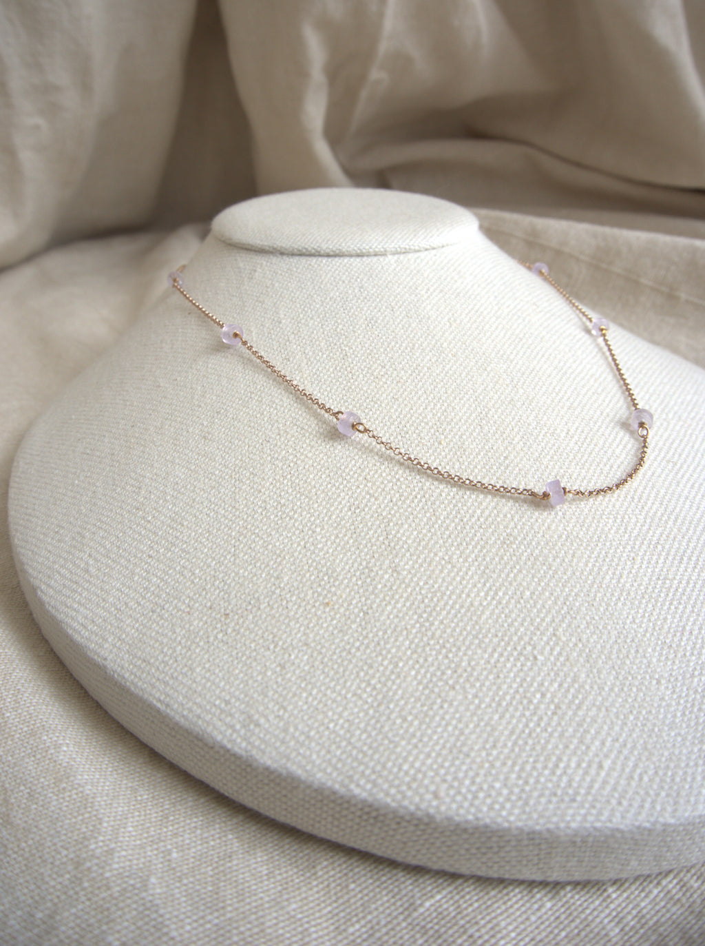 Collana Alternata - ametista rondelle