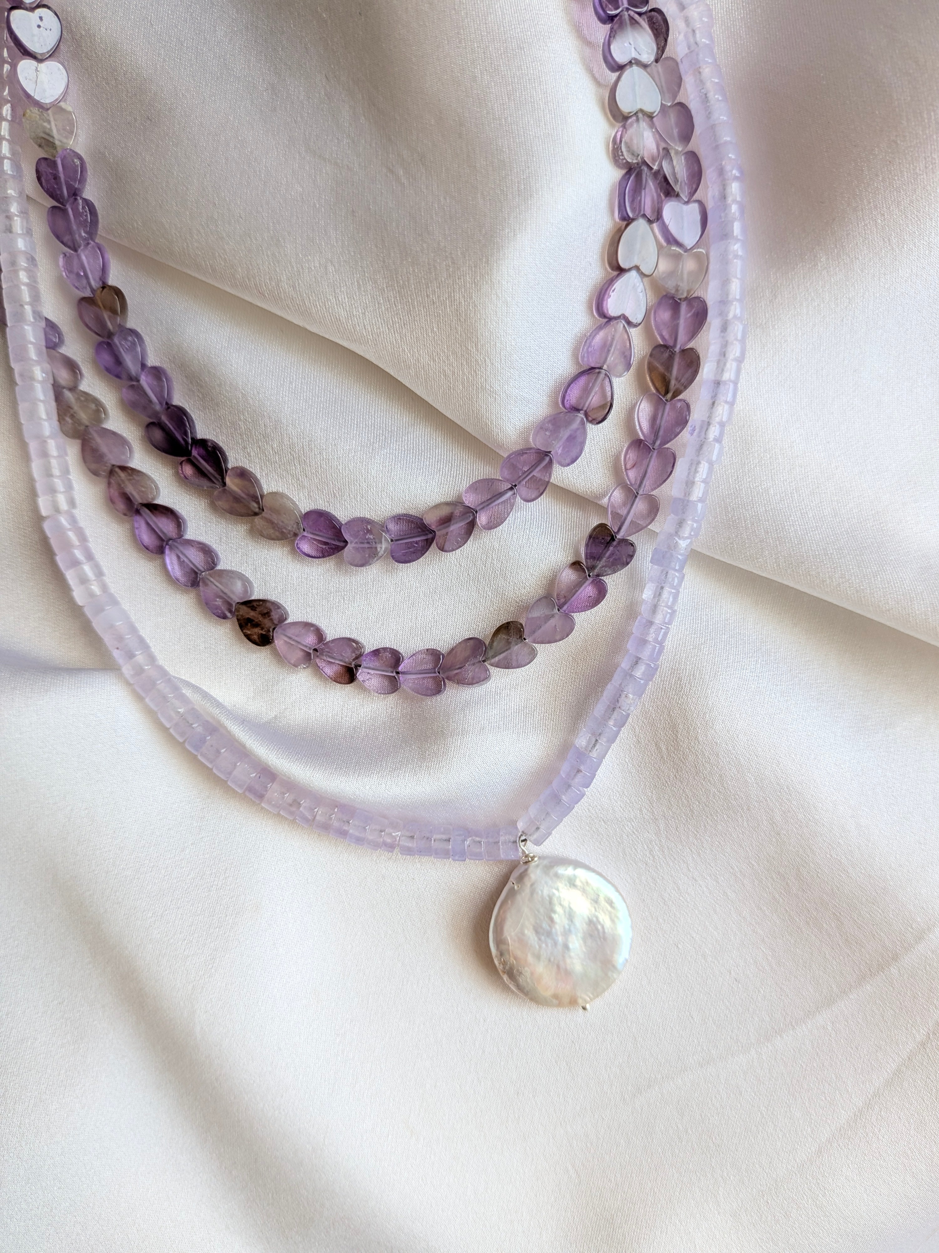 Girocollo Cuoricini - Ametista